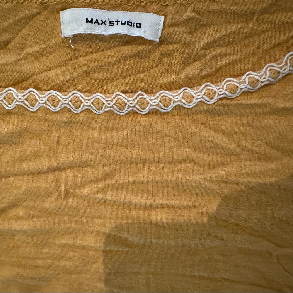 Max Studio Flutter Sleeve Top - Picture 4 of 5
